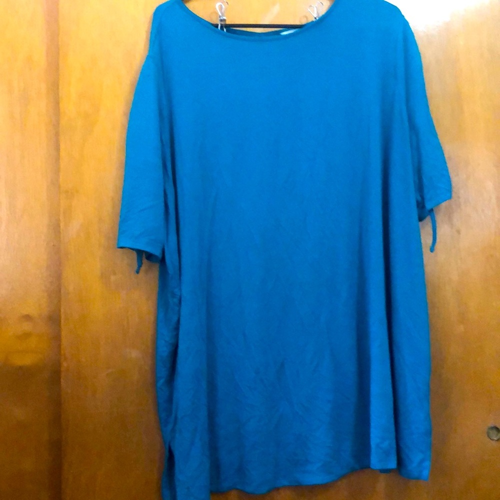 Teal blouse. Size 3x.